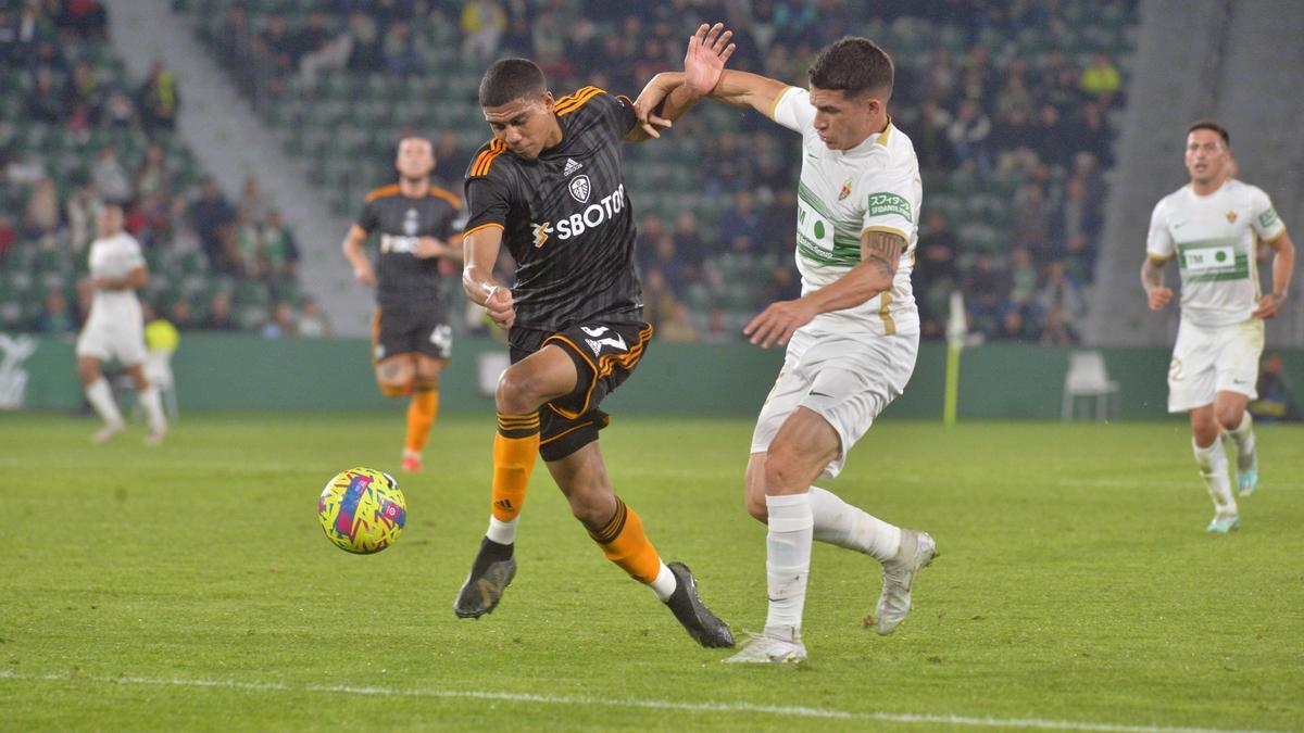 Lautaro Blanco debutó ayer en el Elche CF - Leeds United