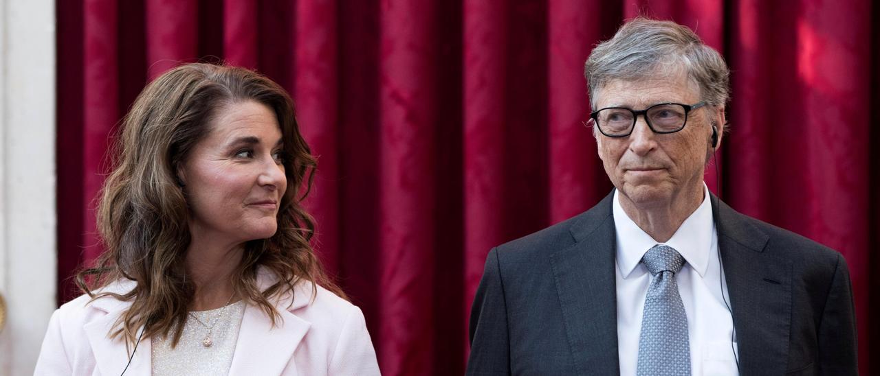 Melinda Gates y Bill Gates.