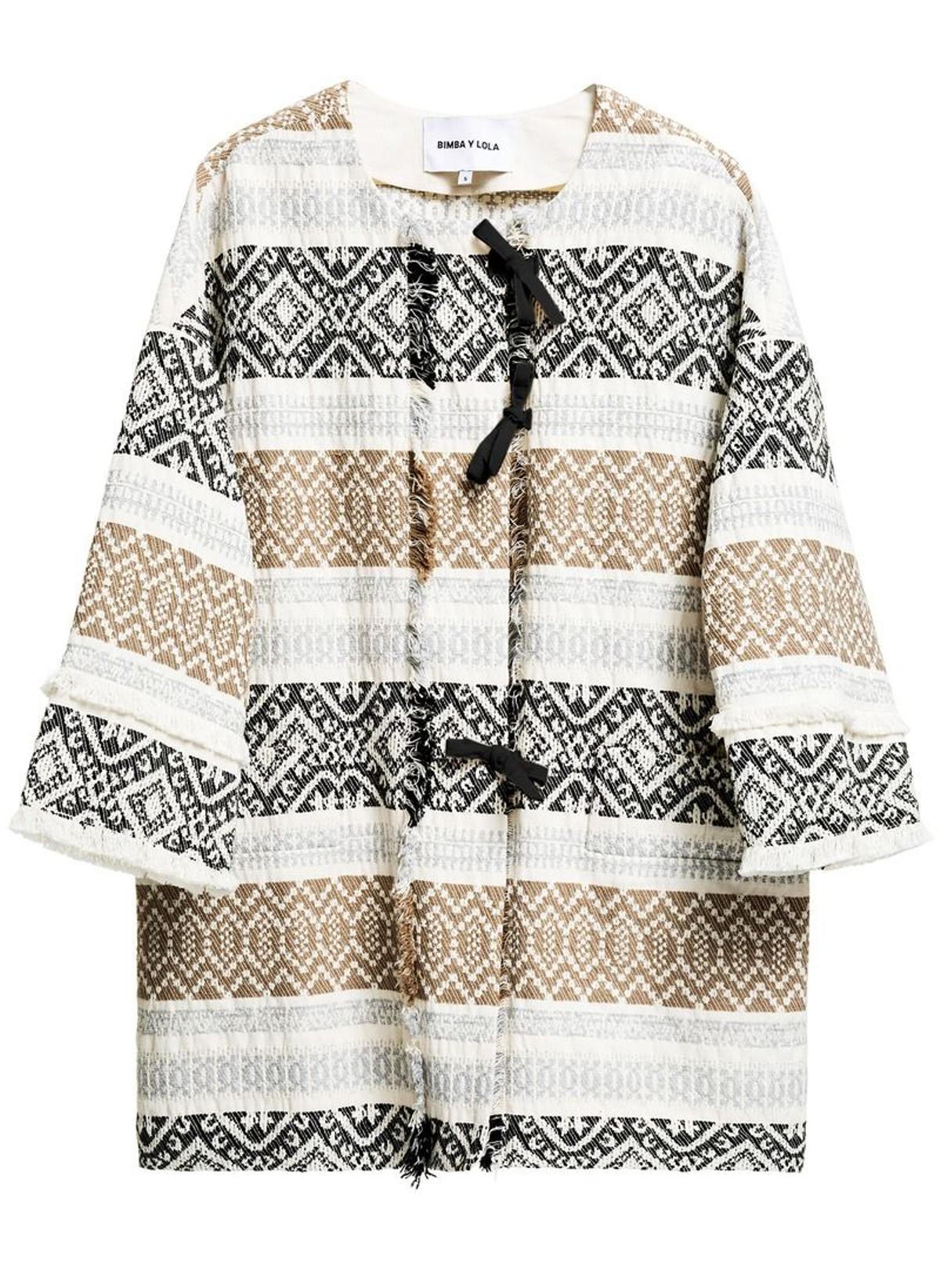 'Mid season' Bimba y Lola: chaqueta jacquard étnico