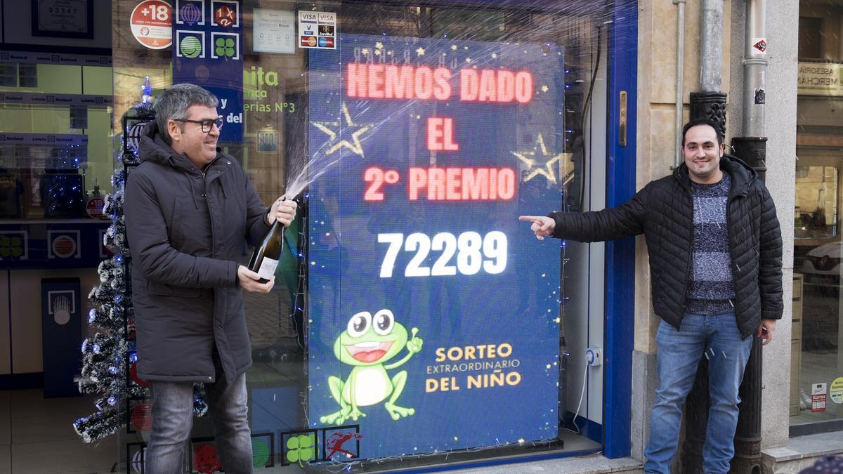 La administración de lotería La Ranita reparte un segundo premio del sorteo extraordinario del Niño en Salamanca