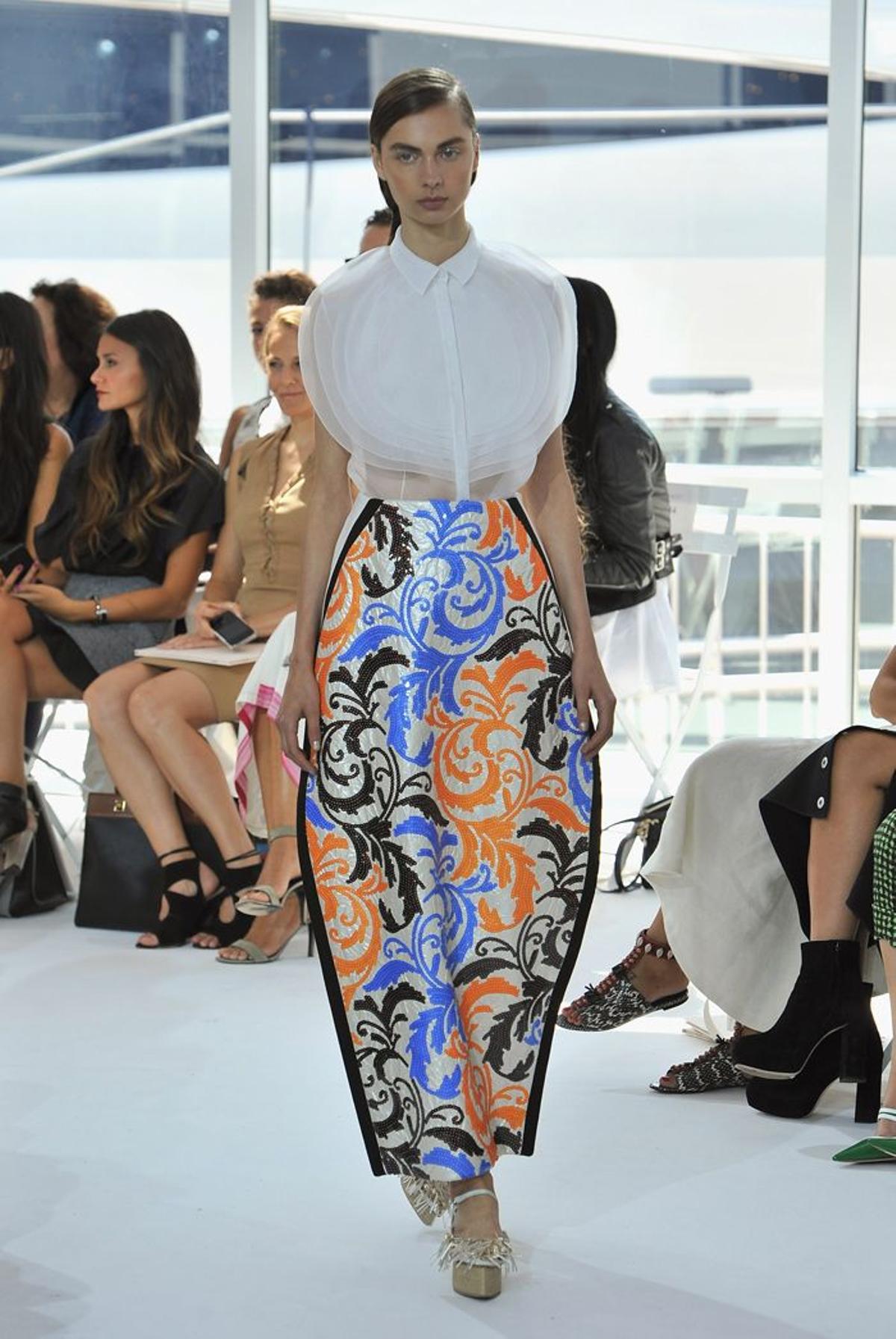 Nueva York Fashion Week: Delpozo, falda estampada