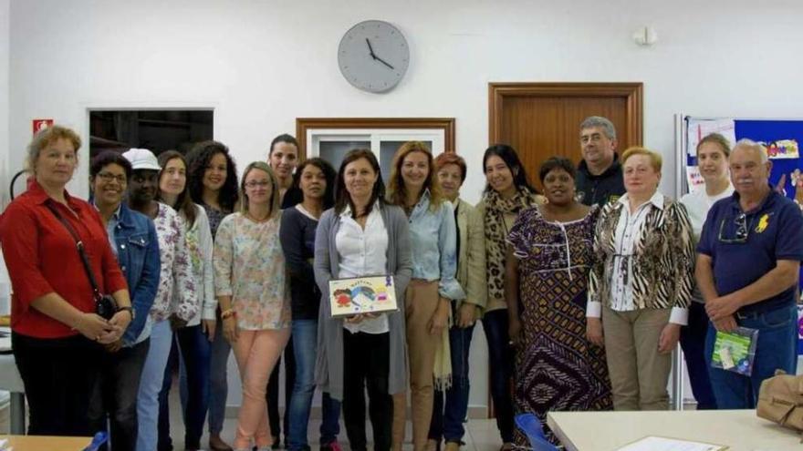 Participantes en un curso del Ayuntamiento de Culleredo para mujeres inmigrantes.