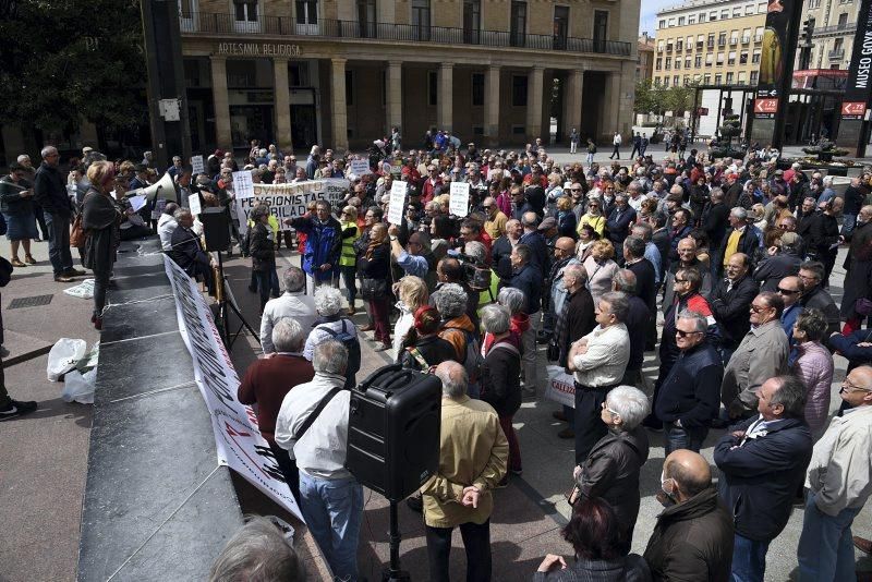 Protesta de jubilados en Zaragoza