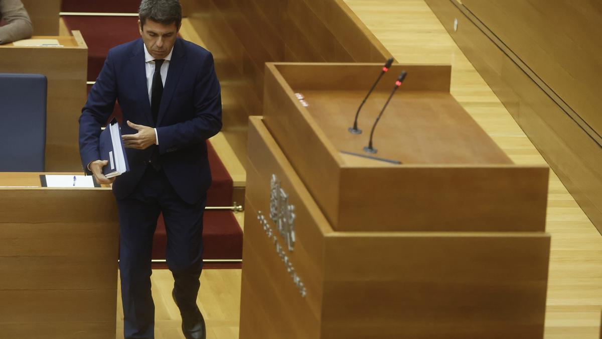 Carlos Mazón en las Corts