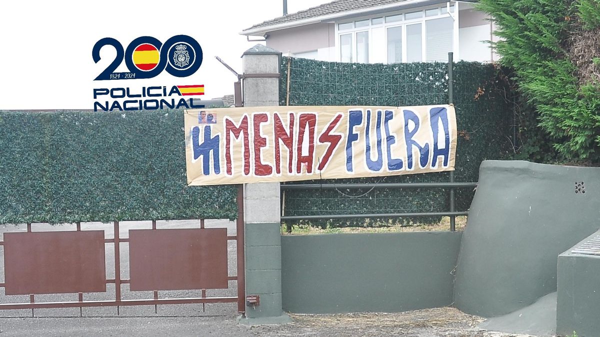 "Menas fuera" y simbología nazi: un detenido por colocar carteles en varios puntos de Asturias contra los menores no acompañados