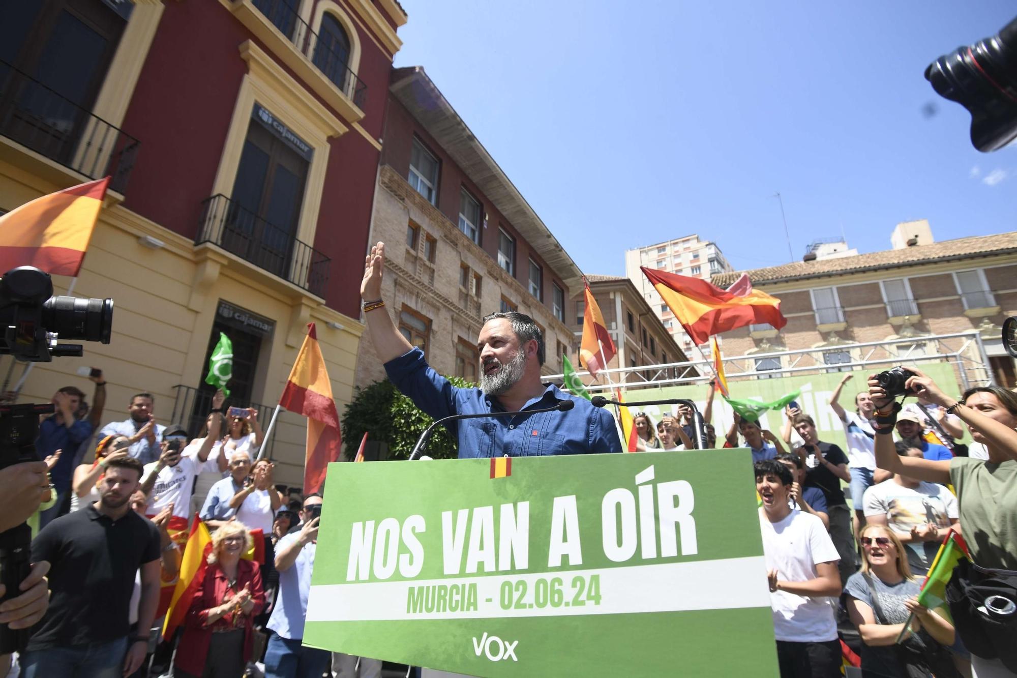 Acto de Santiago Abascal y Jorge Buxadé en Murcia