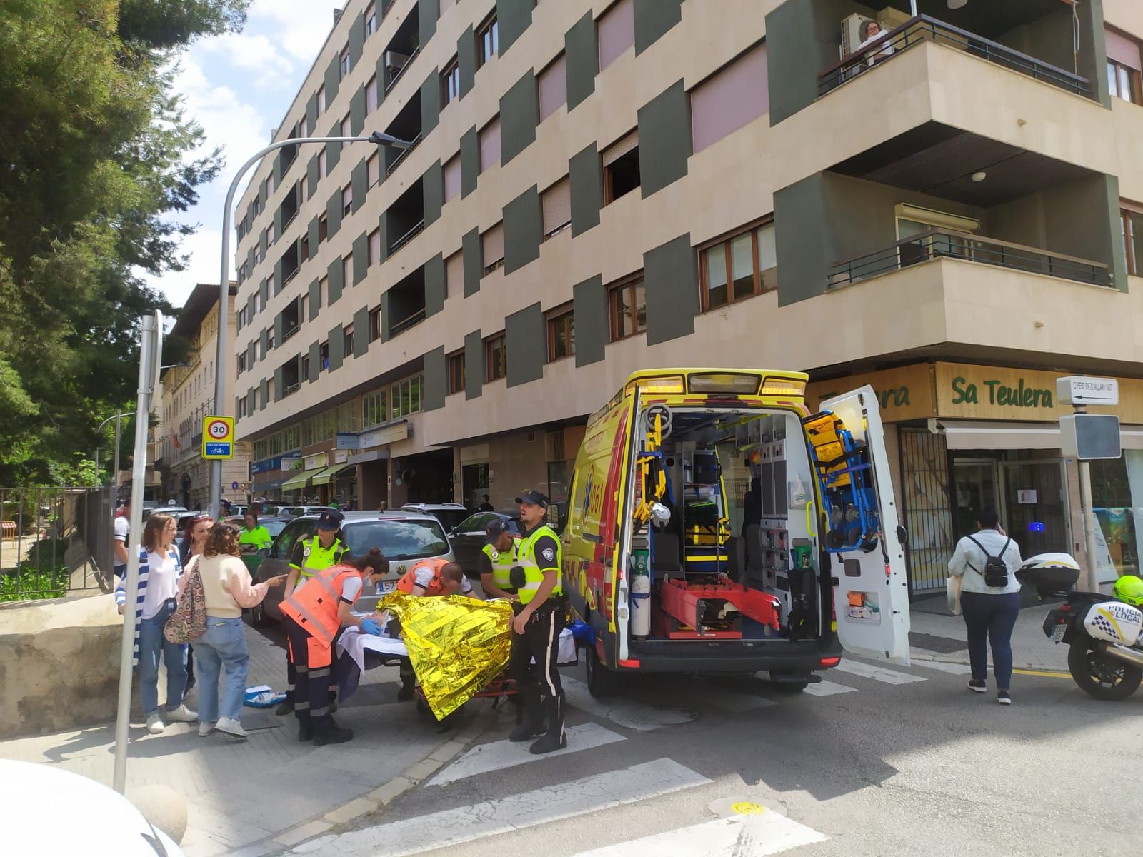 Un anciano, herido grave al ser atropellado en Palma