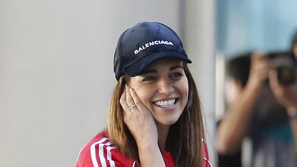 Paula Echevarría en el aeropuerto de Los Angeles