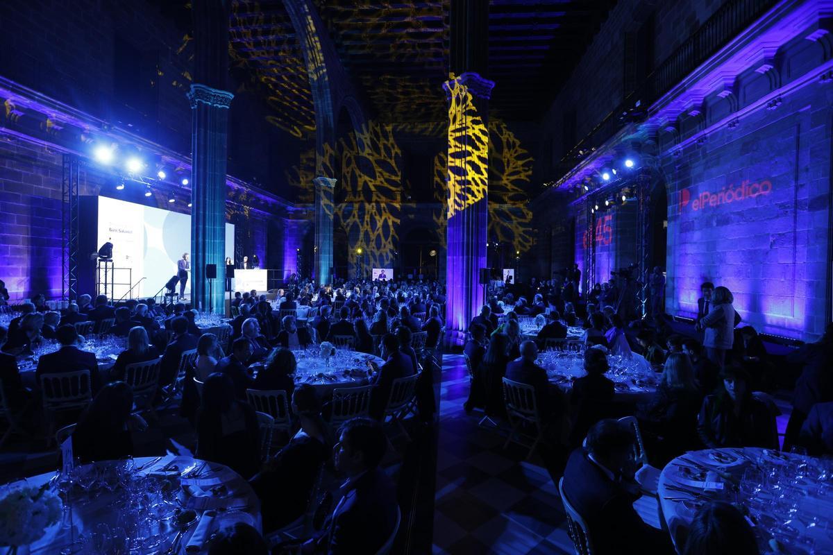 Aspecto general de la Llotja de Mar, durante la celebración de la entrega de premios