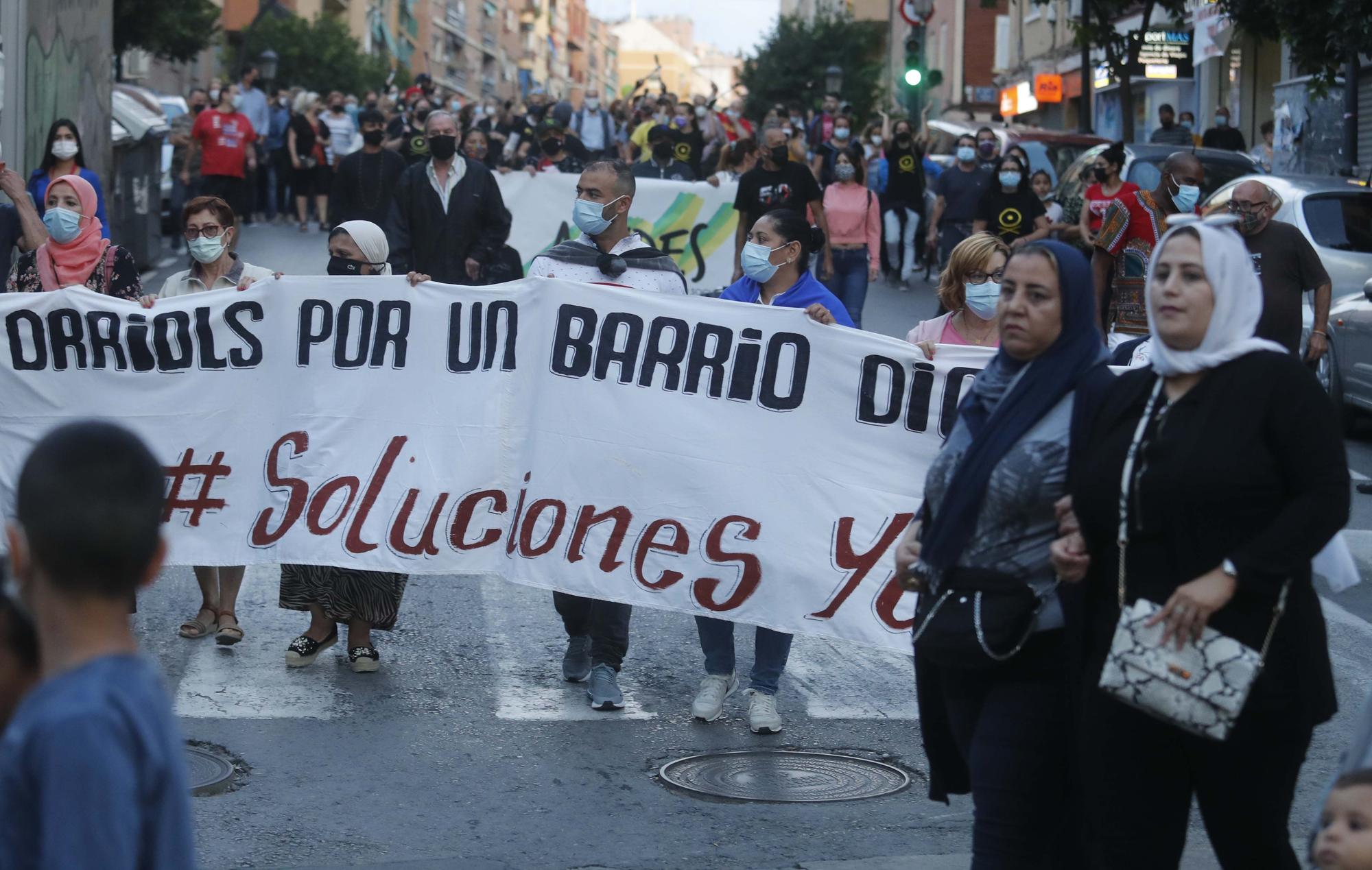 Orriols dice basta a la inseguridad en sus calles
