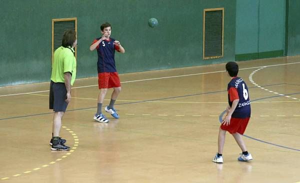 BALONMANO: Maristas-Casablanca (alevín masculino) / Maristas-Balonmano Aragón (infantil) / Maristas-Aragón Santa Isabel (benjamín mixto)