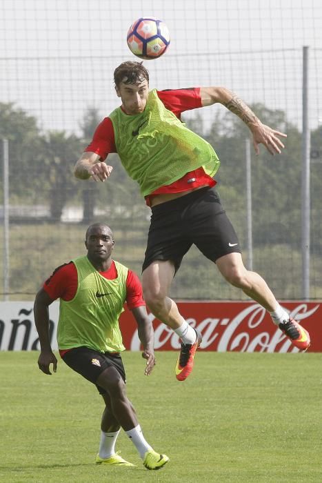 Entrenamiento del Sporting (sábado 27 de agosto)