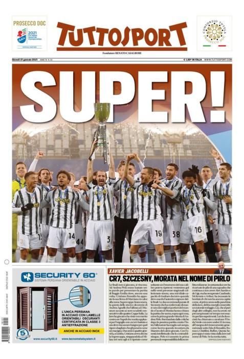 Portada TUTTOSPORT jueves 21 enero 2021