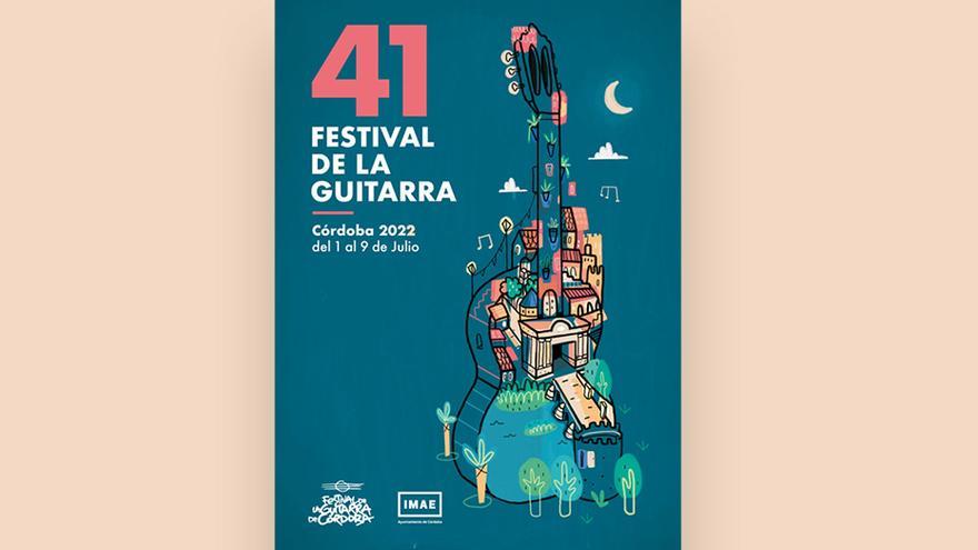 Cartel de Lucía del Pino para el Festival de la Guitarra