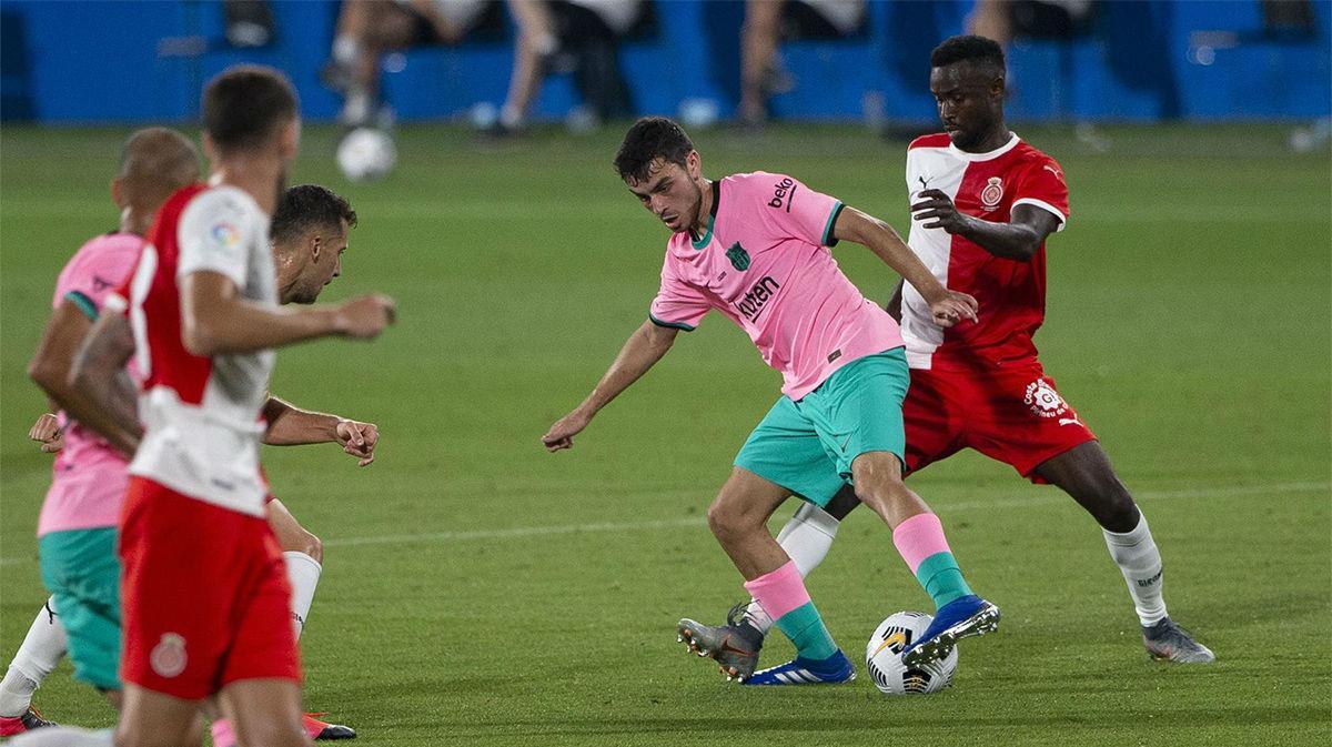 Solo el portero evitó los goles de Pedri ante el Girona