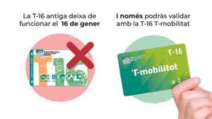 La T-16 pasa a ser exclusiva de la T-mobilitat