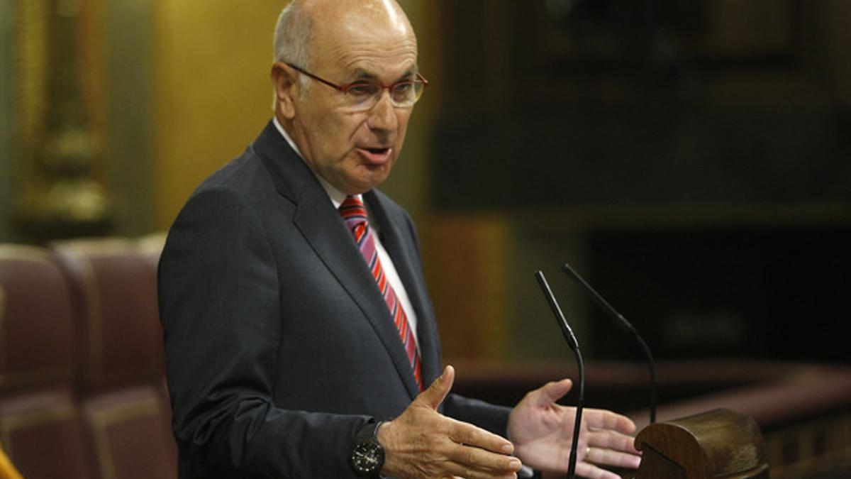 El portavoz de CiU, Josep Antoni Duran Lleida, en el Congreso. JUAN MANUEL PRATS