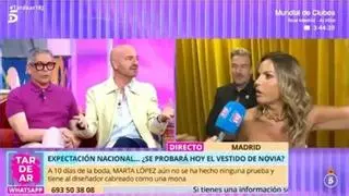 Marta López protagoniza un fuerte encontronazo en Tardear al quedar al descubierto su vestido de novia: "Te lo digo en serio, me estoy enfadando mucho"