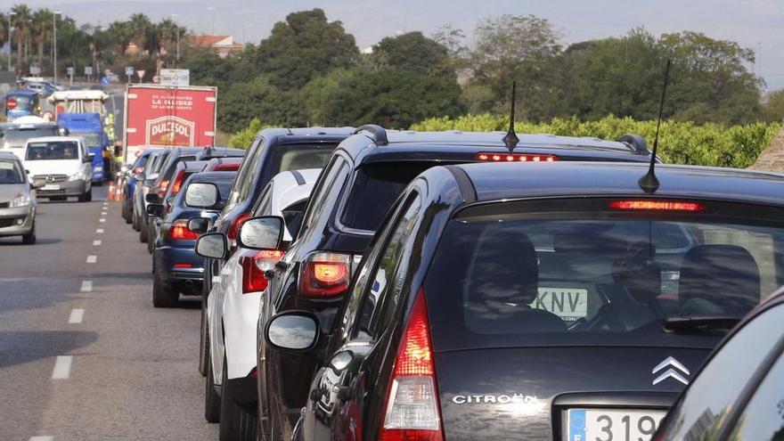 Una carretera congestionada.