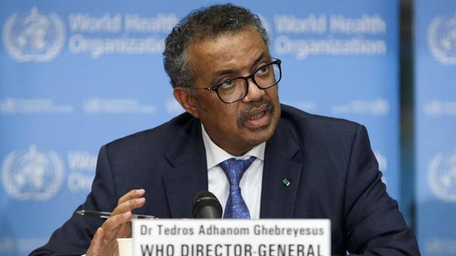 El director general la OMS, Tedros Adhanom Ghebreyesus.