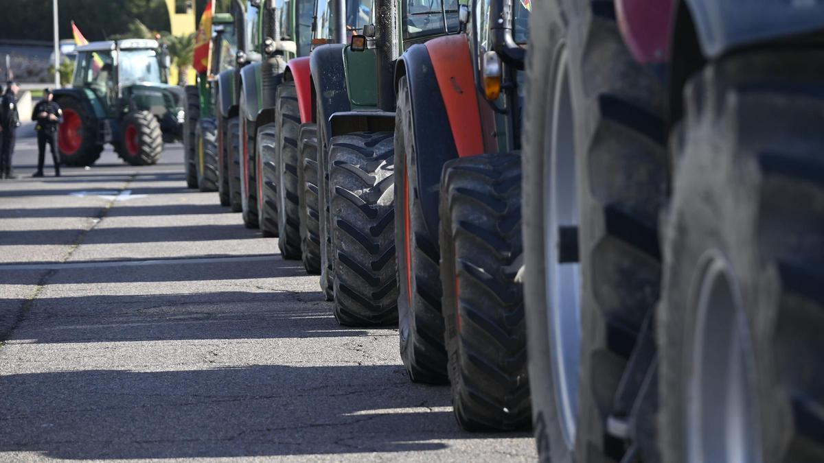Tractorada que recorrió las calles de Castelló la pasada primavera.