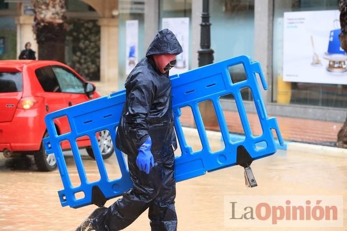 Temporal en Murcia: Los efectos de las lluvias en Los Alcázares y Cartagena