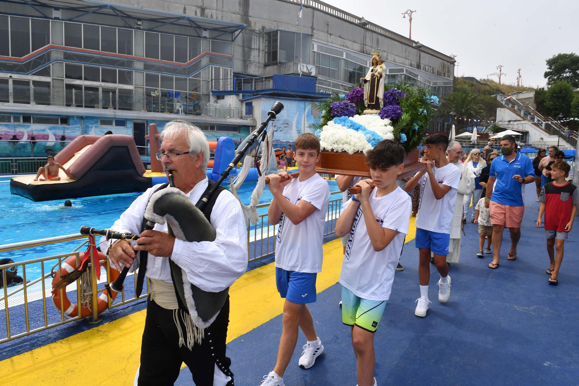 Procesión marítima del Club del Mar de San Amaro