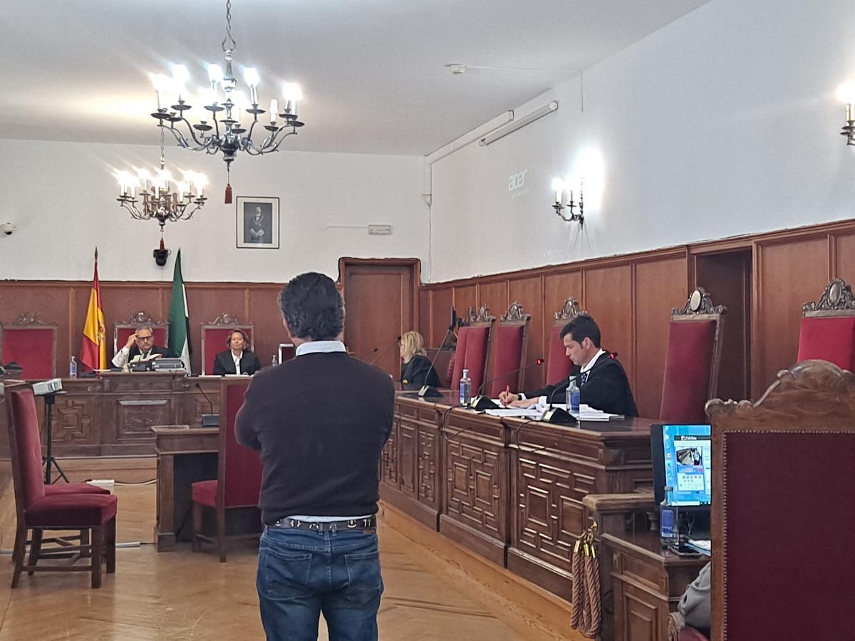 El acusado durante el juicio este miércoles.
