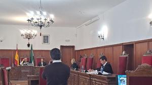 El acusado durante el juicio este miércoles.