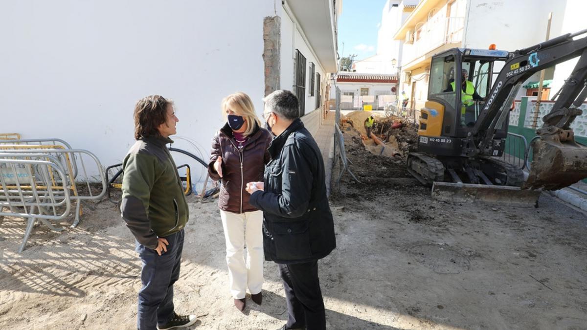 Visita a las obras de la alcaldesa Ángeles Muñoz