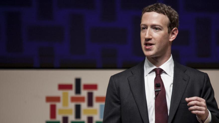 Mark Zuckerberg, fundador de Facebook, durante una conferencia.