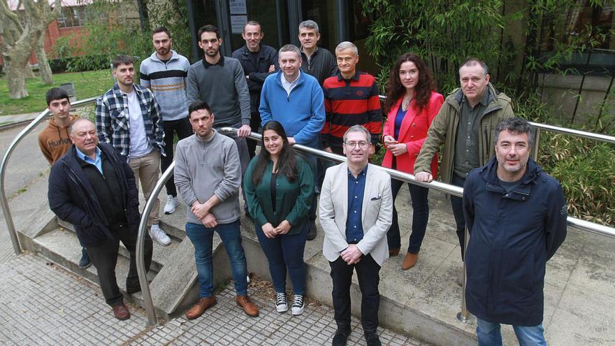 Algunos integrantes del Instituto de Físicas y Ciencias Aeroespaciales de la UVigo. |   // IÑAKI OSORIO