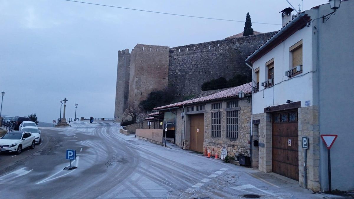 Precipitaciones tiñen de blanco Morella