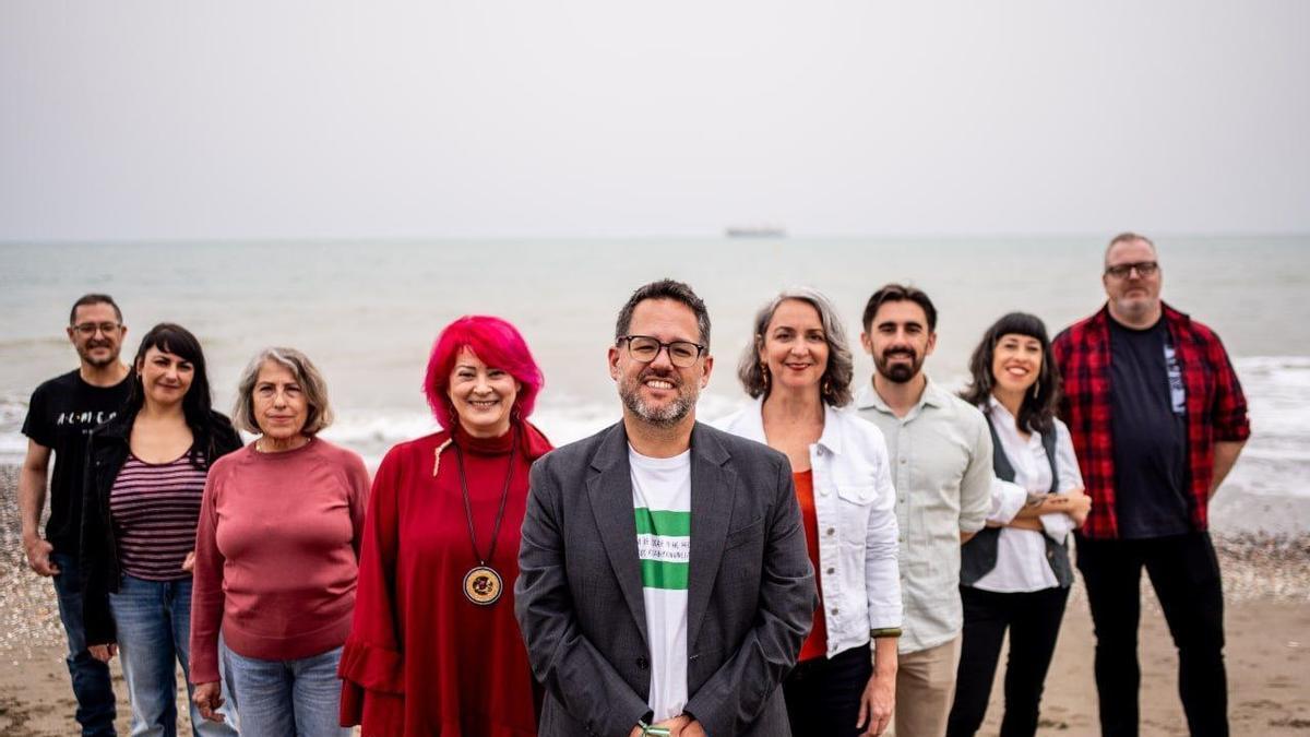 Candidatos de Adelante Andalucía para las elecciones del 17M, con José Ignacio García a la cabeza.