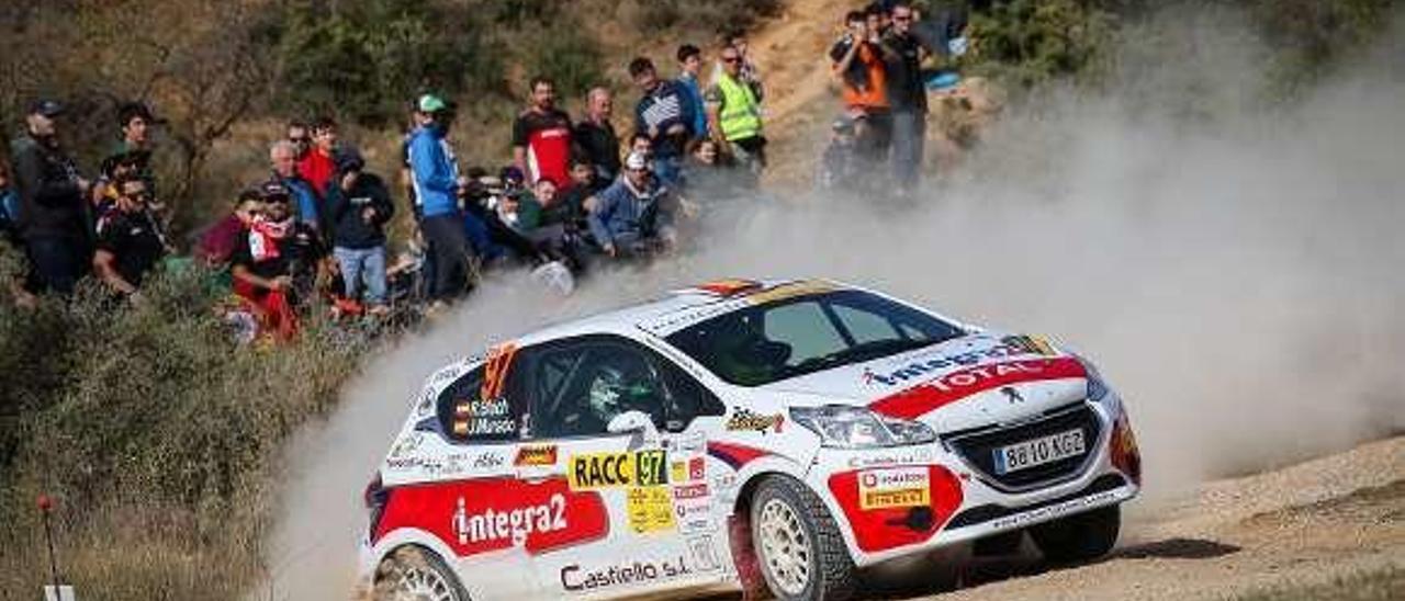 El Peugeot 208 R2 de Blach y Murado, en Cataluña.