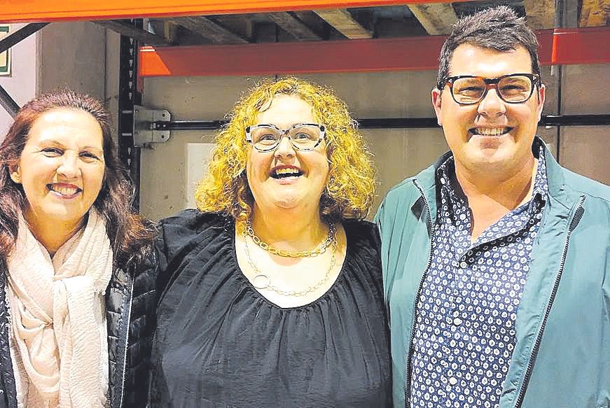 María Antònia Danus, Xesca Ramon y Toni Fernández.