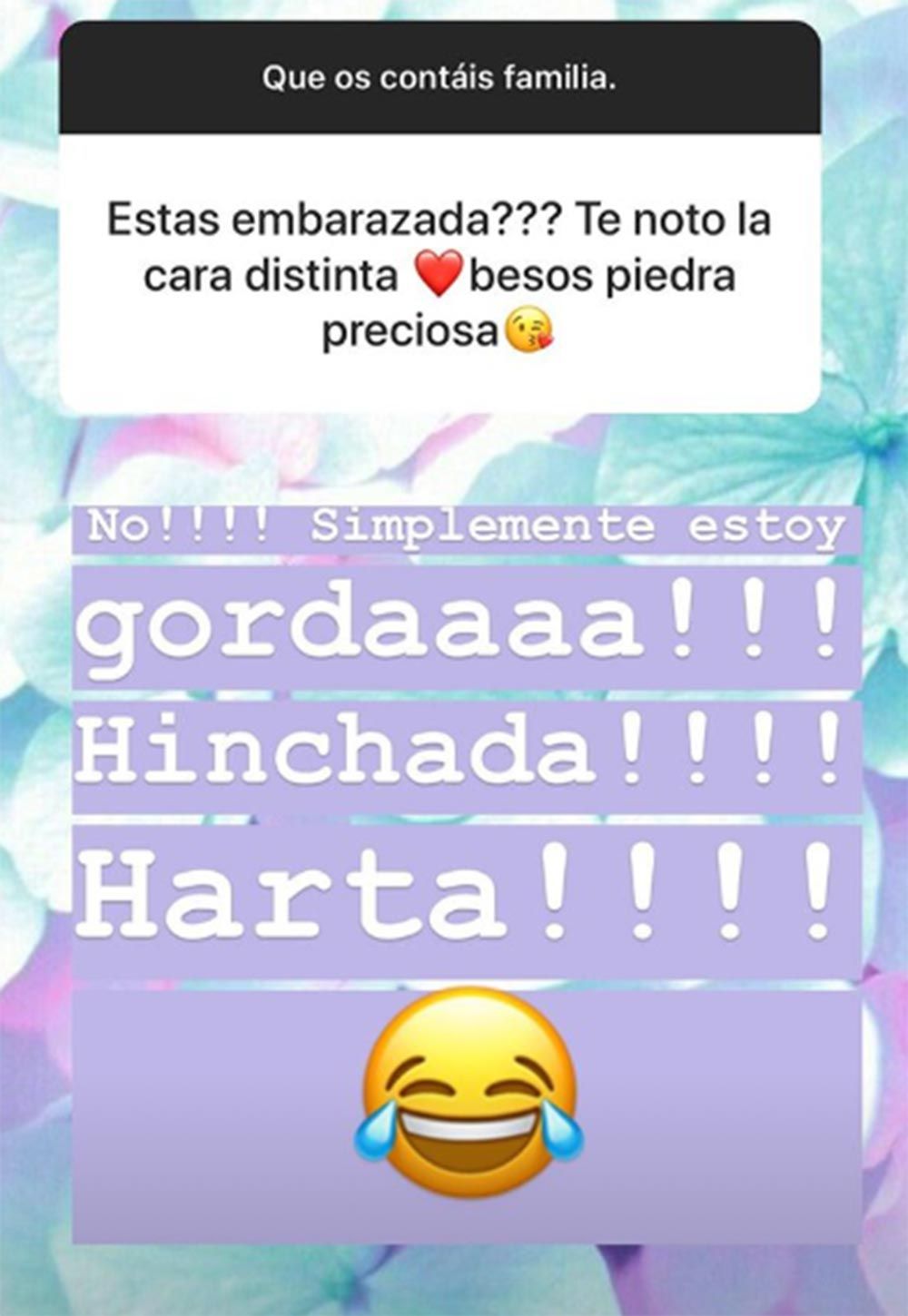 Noemi Salazar desmiente embarazo en sus Stories