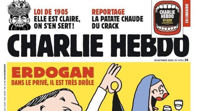 La portada de 'Charlie Hebdo' con la caricatura de Erdogan.
