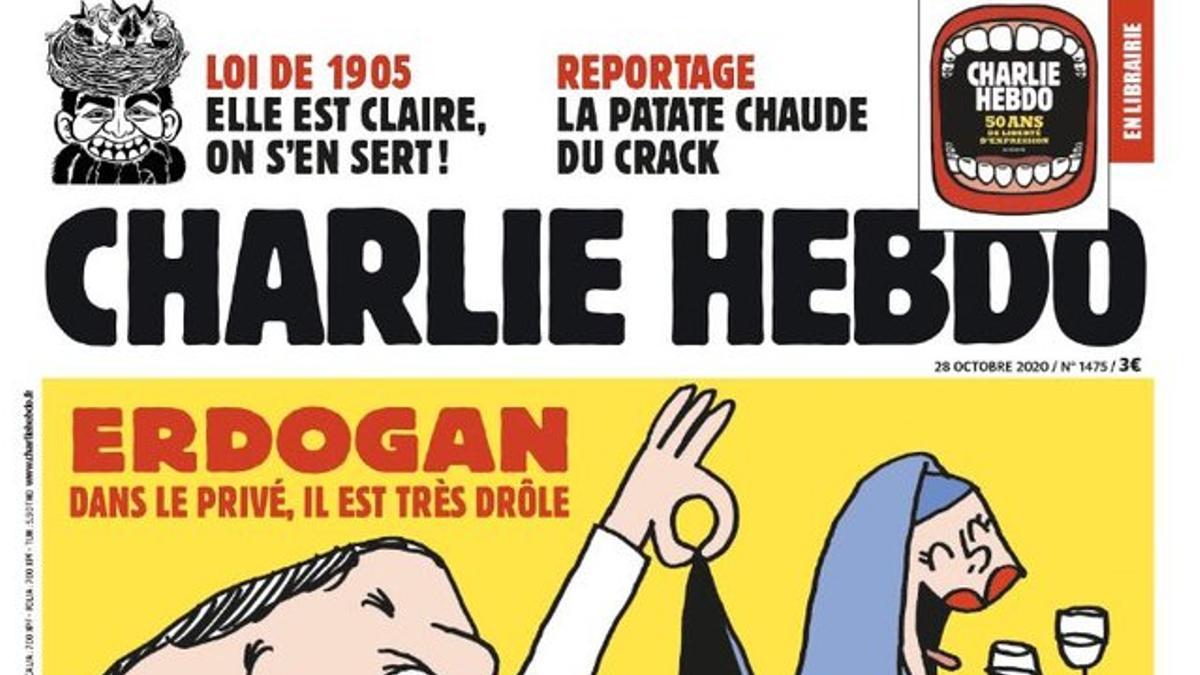 La portada de 'Charlie Hebdo' con la caricatura de Erdogan.