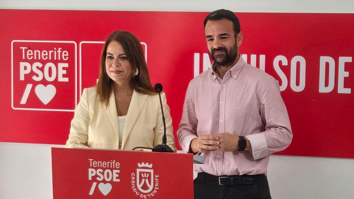 Tamara Raya y Aarón Afonso durante la rueda de prensa.
