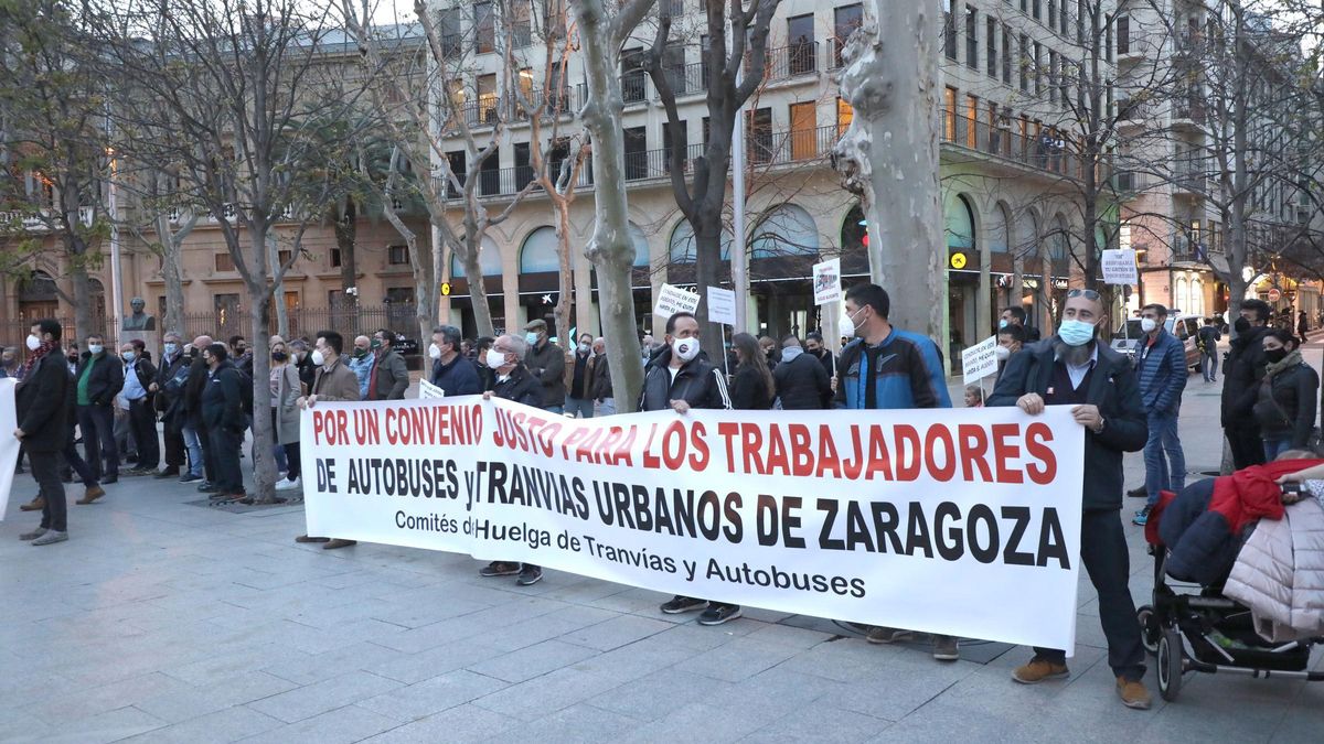 El tranvía de Zaragoza sigue en huelga tras el fracasa de El tranvía de Zaragoza sigue en huelga tras el fracasa de