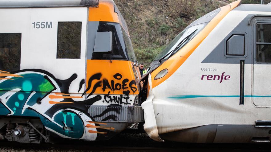 Choque de trenes en la estación de Montcada i Reixac-Manresa