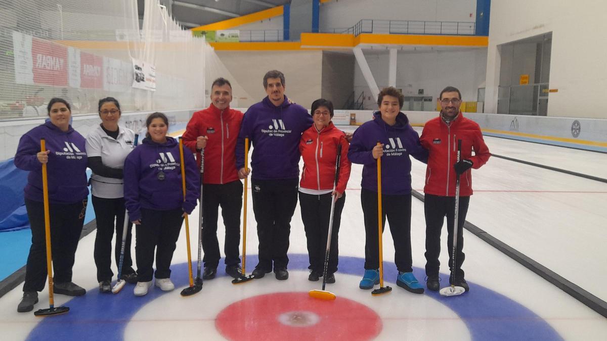 Equipo de curling malagueño