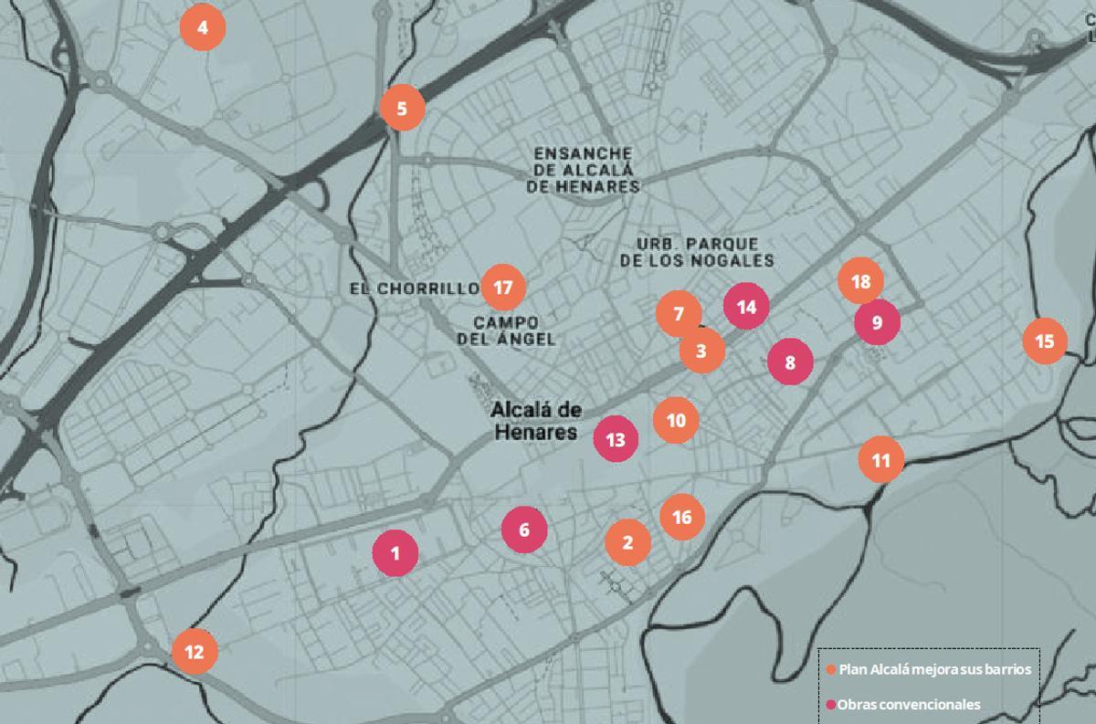 Los 18 proyectos del consistorio complutense en 2026