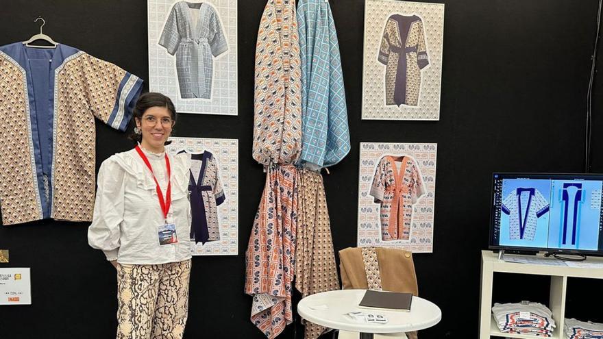 A deseñadora muxiá Teresa Búa incorpora o encaixe de Camariñas á moda nacida do mundo dixital