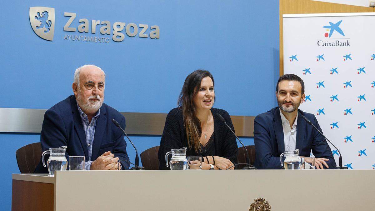 José Miguel Sierra, Cristina García y Ricardo Ger, en la presentación.