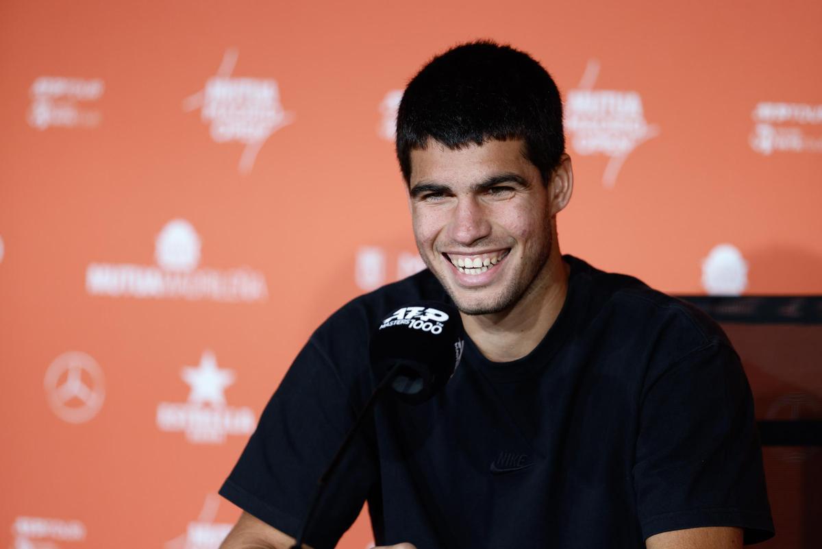 Carlos Alcaraz, en rueda de prensa