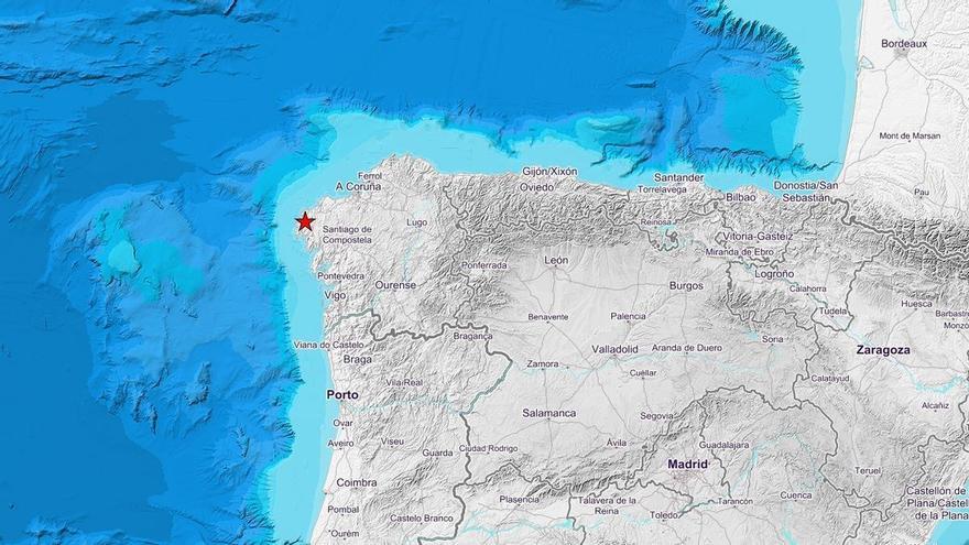 Galicia vuelve a temblar con un terremoto de magnitud 3,1 en la Costa da Morte