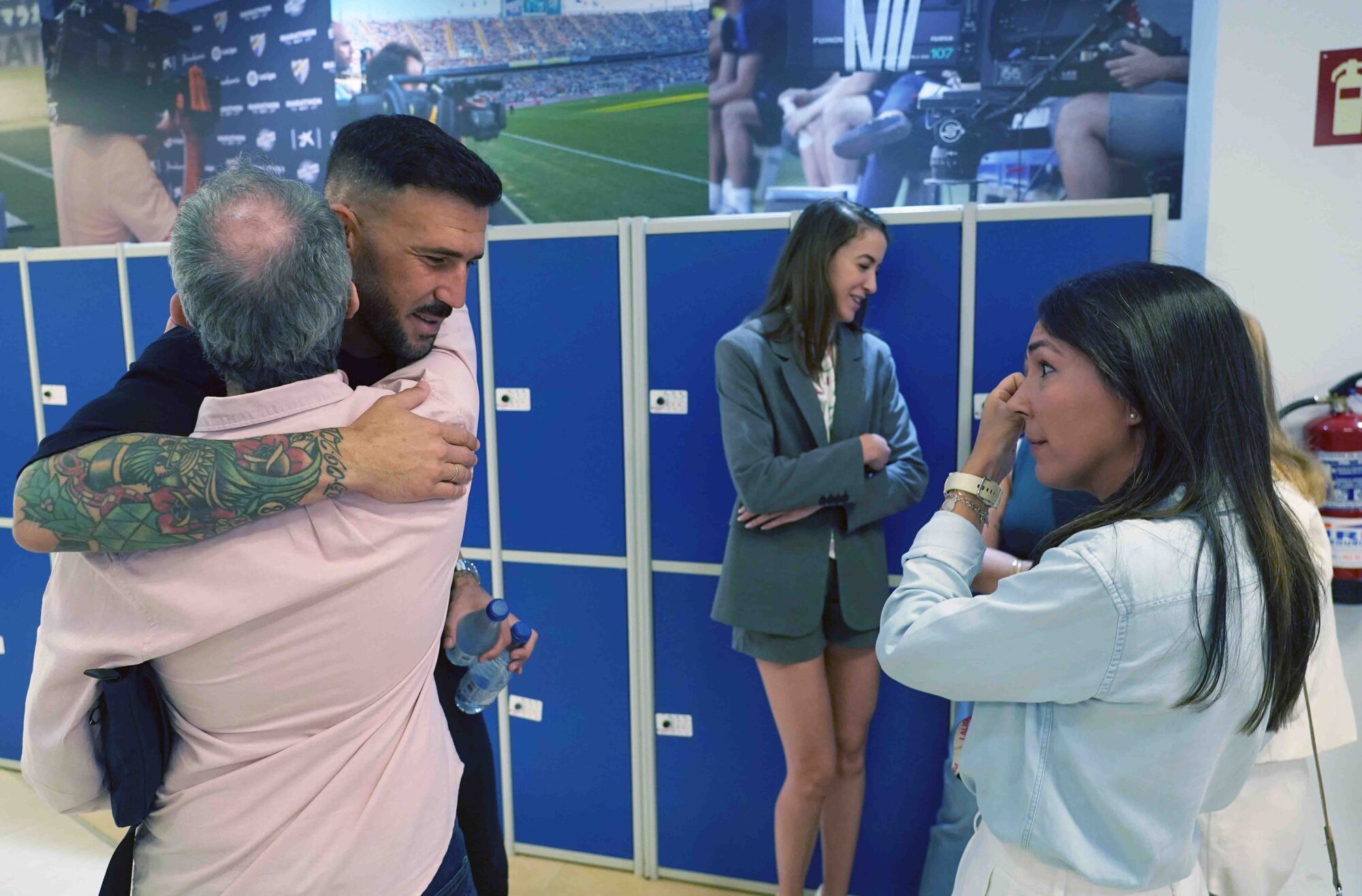 Despedida del jugador del Málaga CF, Dioni donde se ha despedido hoy en rueda de prensa
