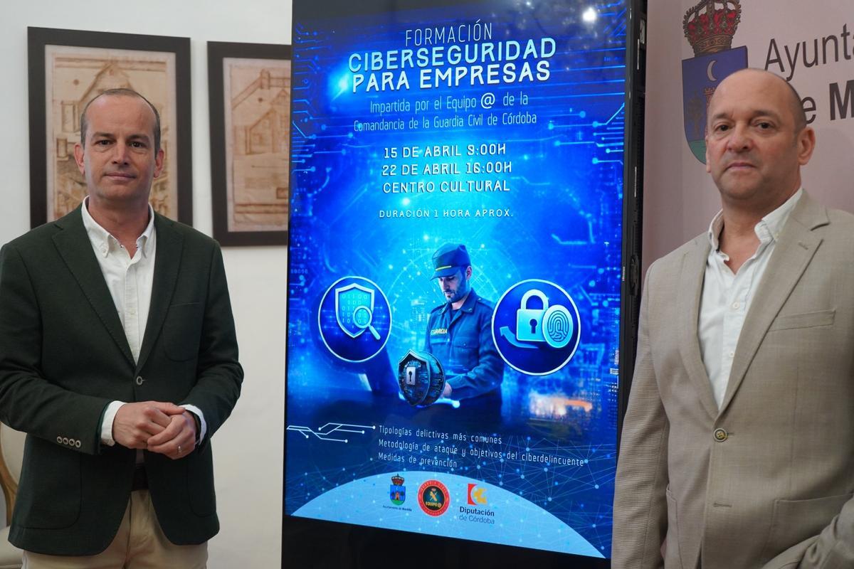 Valeriano Rosales y Alberto Ortiz, durante la presentación del programa de formación.